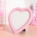 Heart-Shaped Decorative Cosmetic Mirror – Makeup & Room Decor