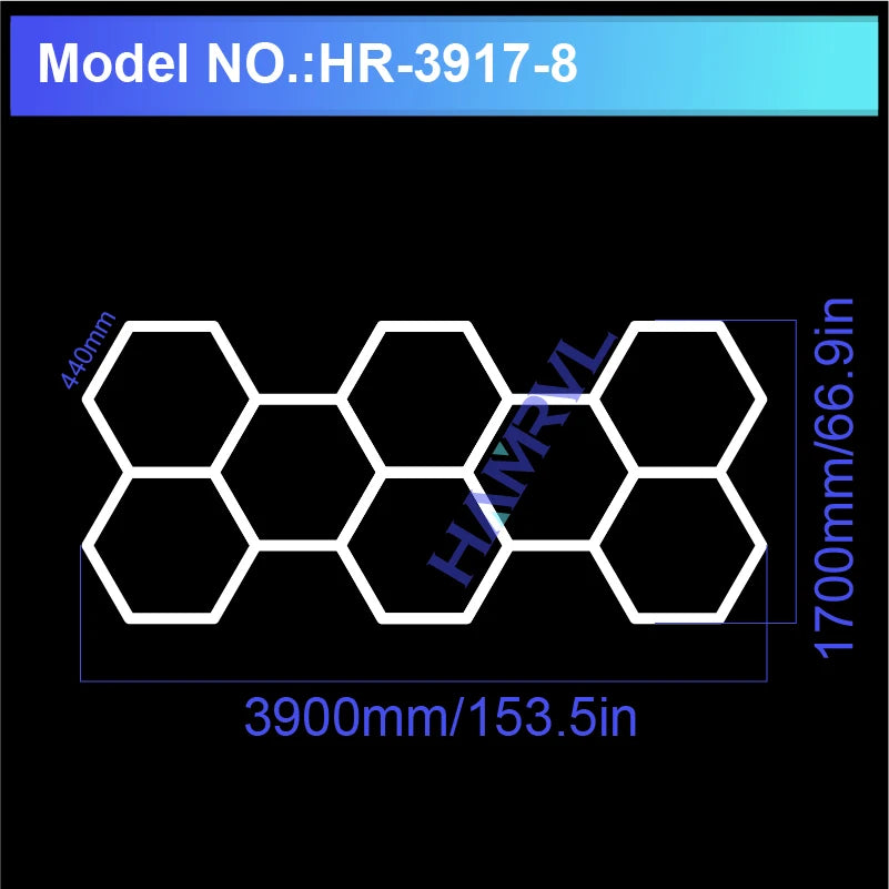 Hexagon LED Ceiling Light