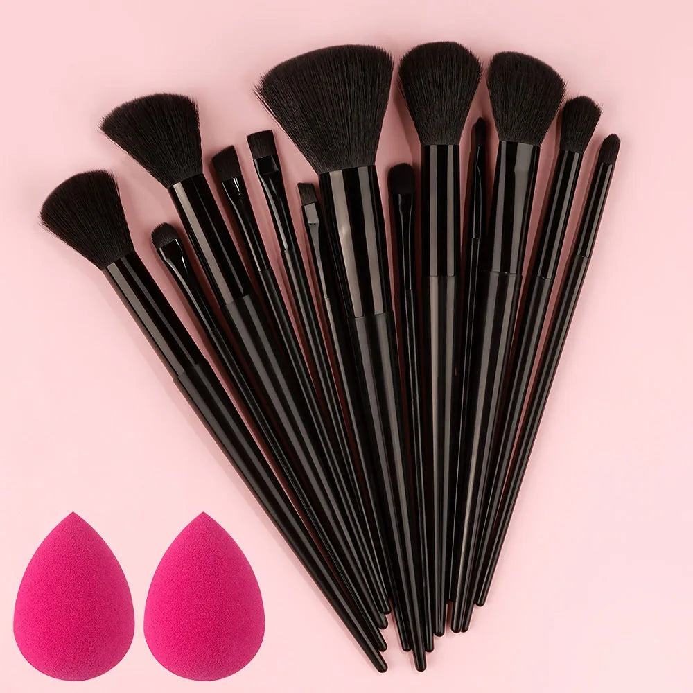 10/14pc Makeup Brush Set – Super Soft Eyeshadow & Foundation Brushes