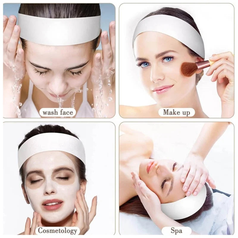 Disposable Facial Headbands – Soft Non-Woven SPA & Salon