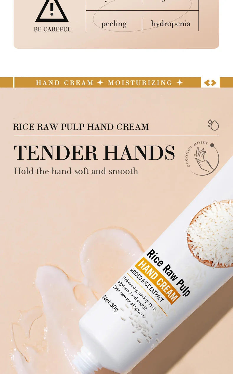 White Rice Hand Cream – Moisturising & Brightening