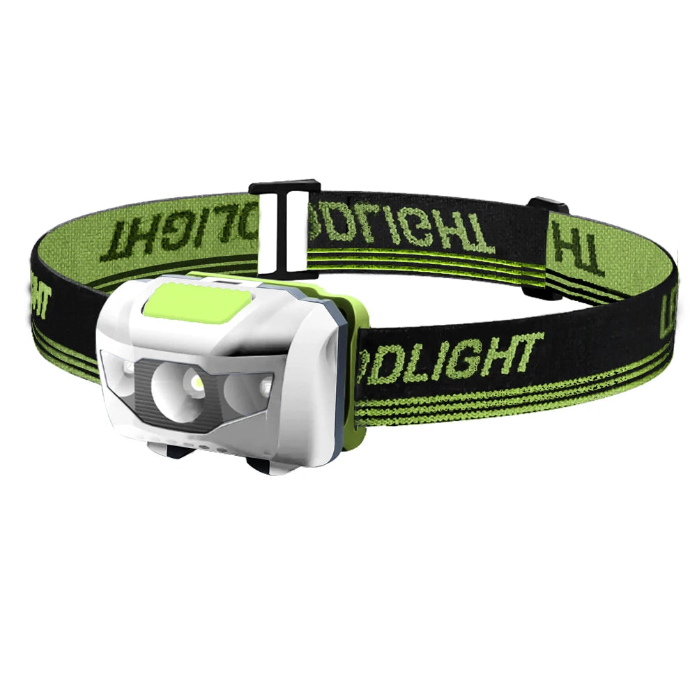 Mini LED Headlamp – 600 Lumens, 4 Modes, Waterproof Outdoor Head Torch