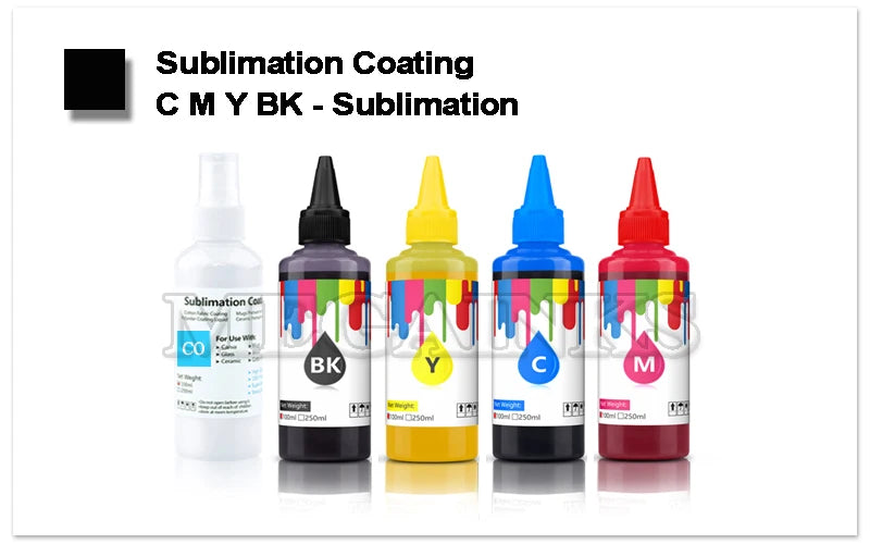 Universal Sublimation Ink with Coating 100ml – Heat Transfer for T-Shirts, Mugs & Cotton