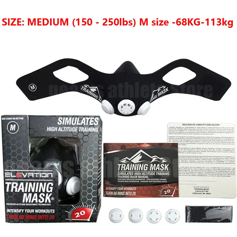 Training Mask 2.0 - Elevation Sports Mask for Running, Gym & Cycling