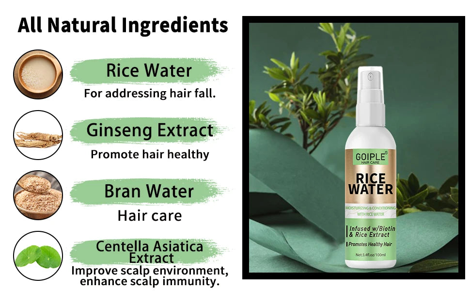 Rice Water Hair Growth & Repair Spray – 100ml