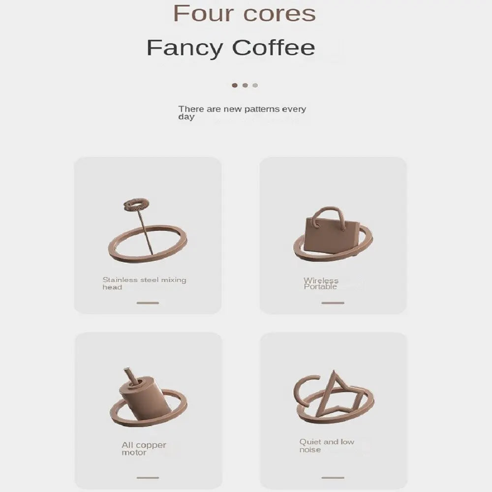 Electric Milk Frother & Drink Mixer – Cappuccino & Latte Maker