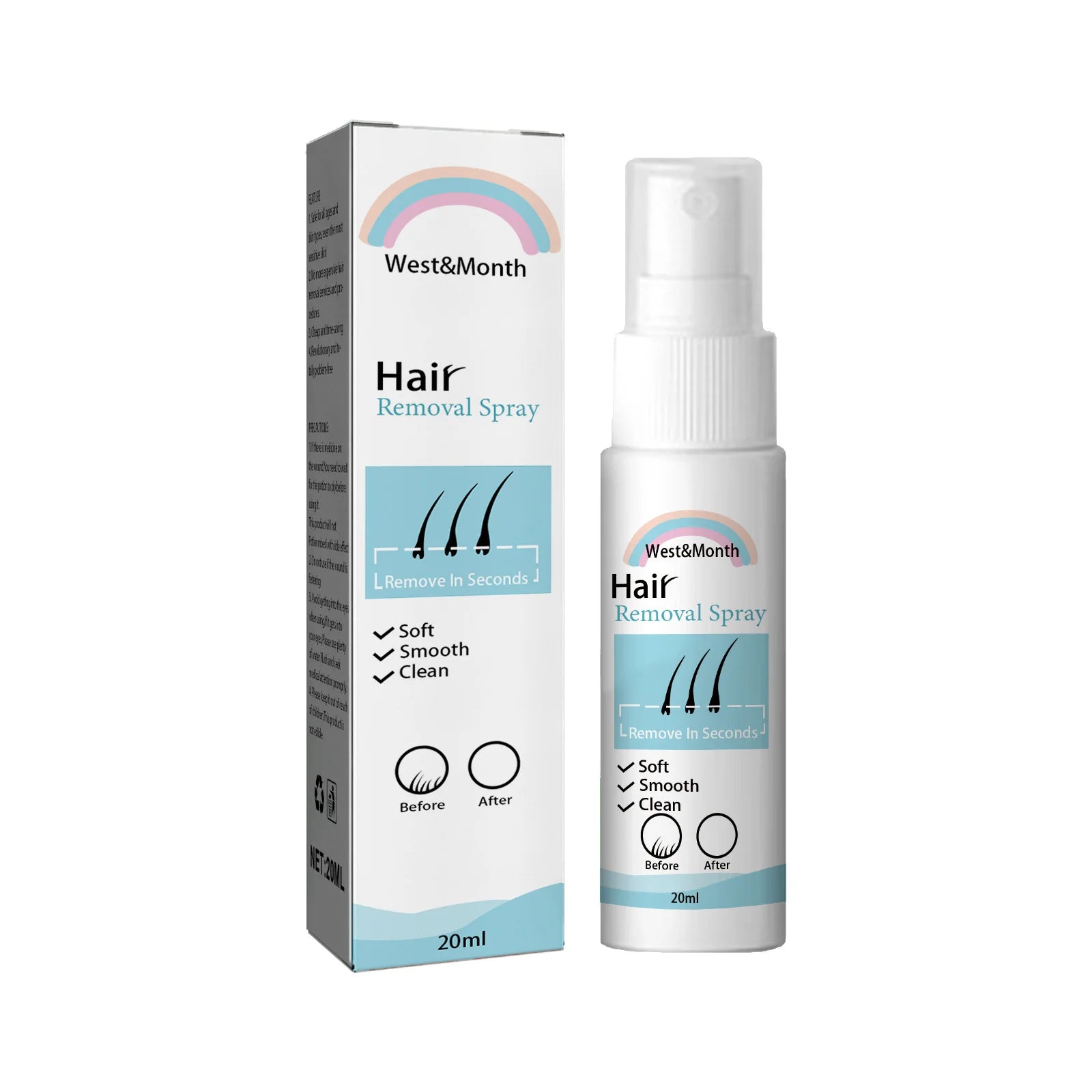 Permanent Hair Removal Spray – Natural Hair Growth Inhibitor 20ml