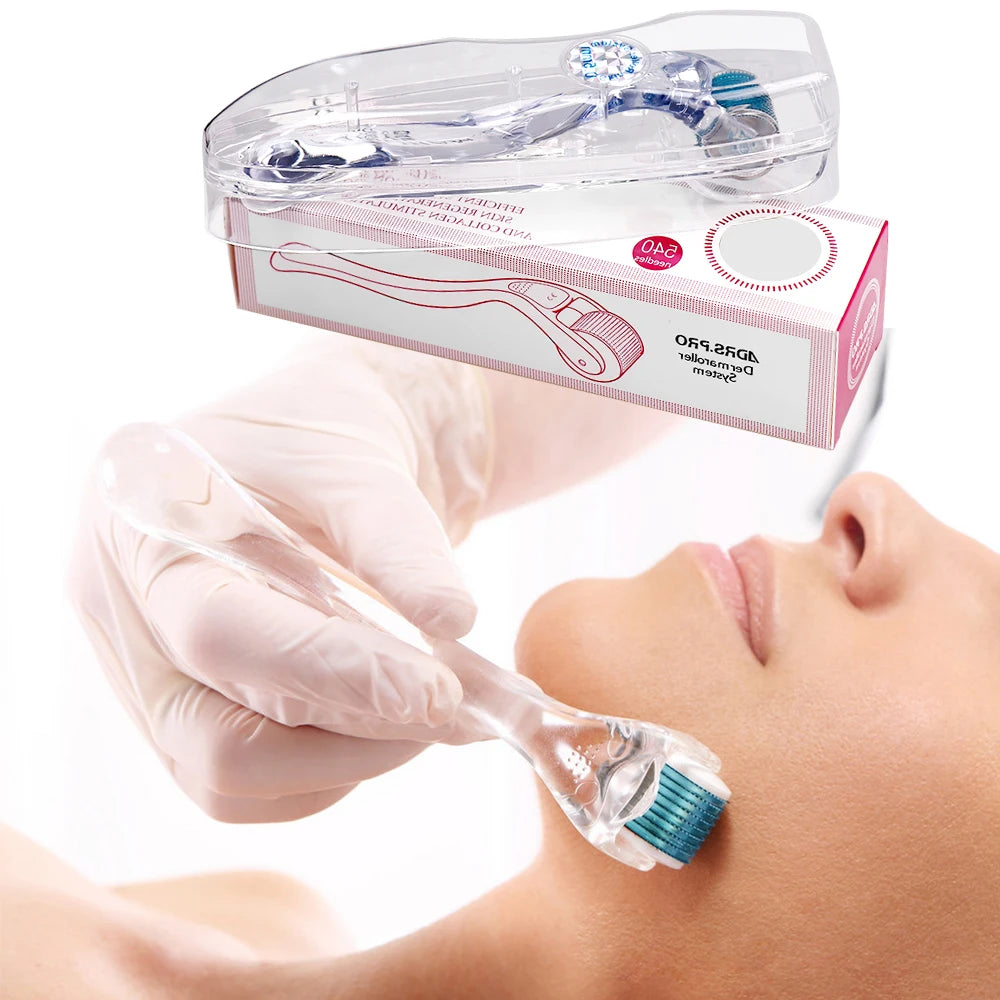 540-Needle Derma Roller – Face, Body, Hair & Beard Growth (0.2–0.3mm)