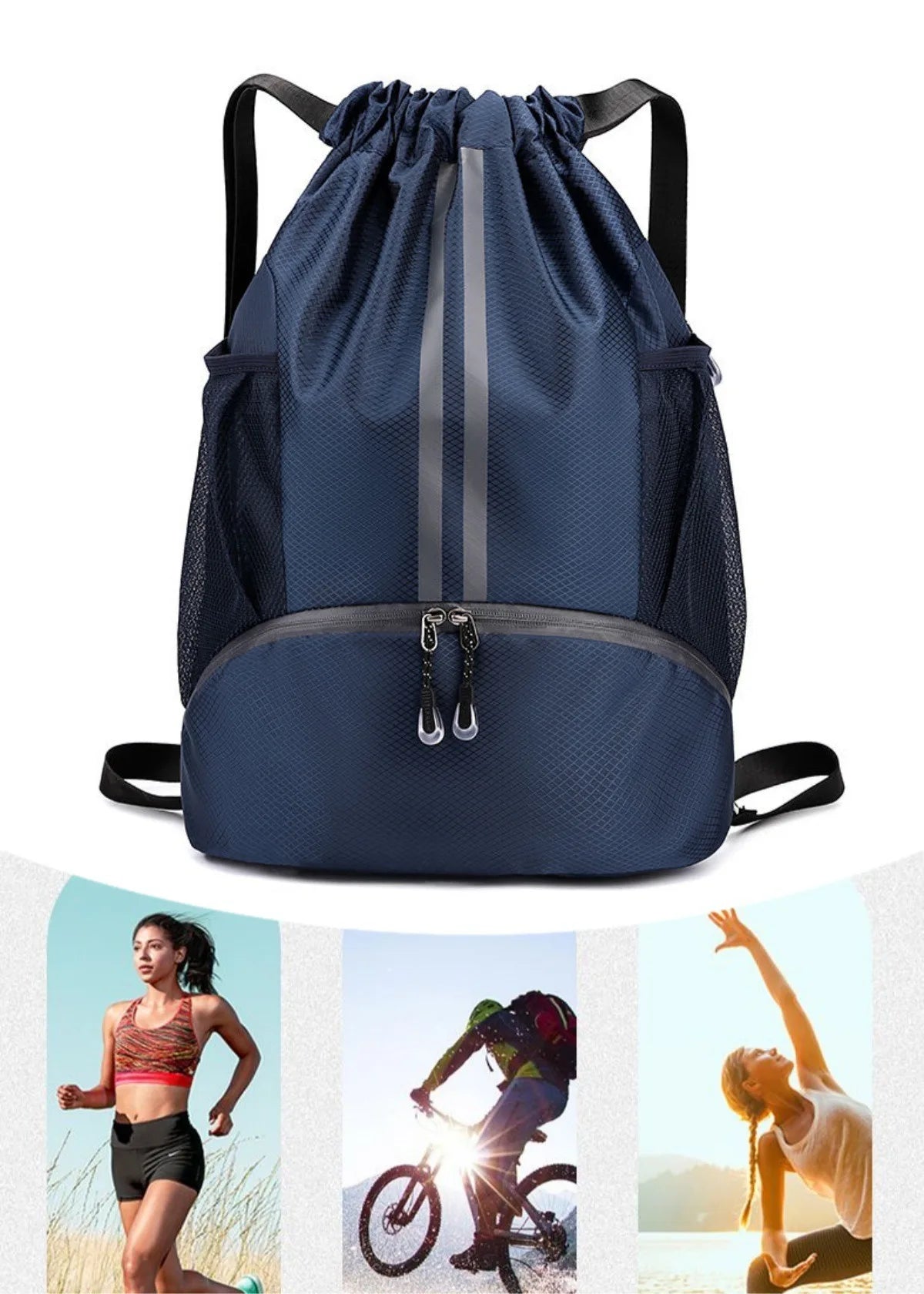 Gym & Fitness Drawstring Backpack - Men & Women