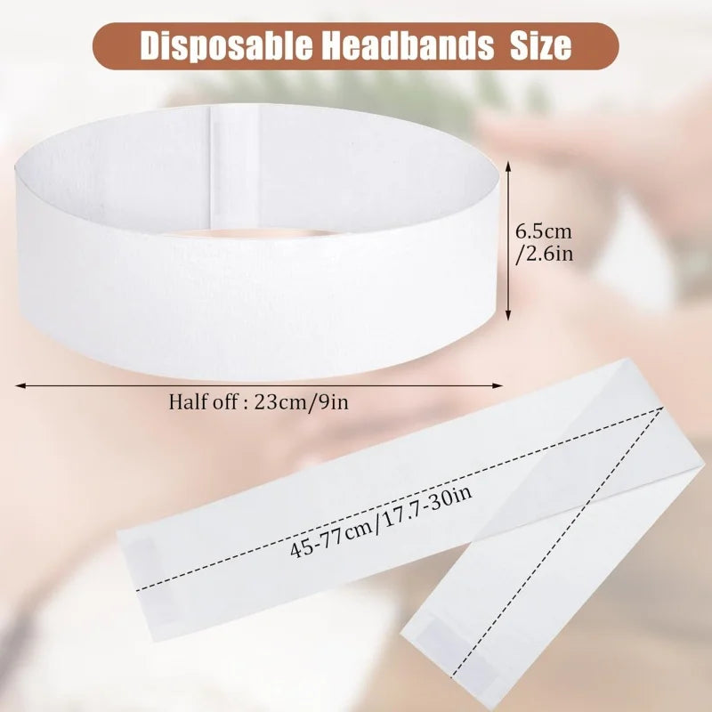 Disposable Facial Headbands – Soft Non-Woven SPA & Salon