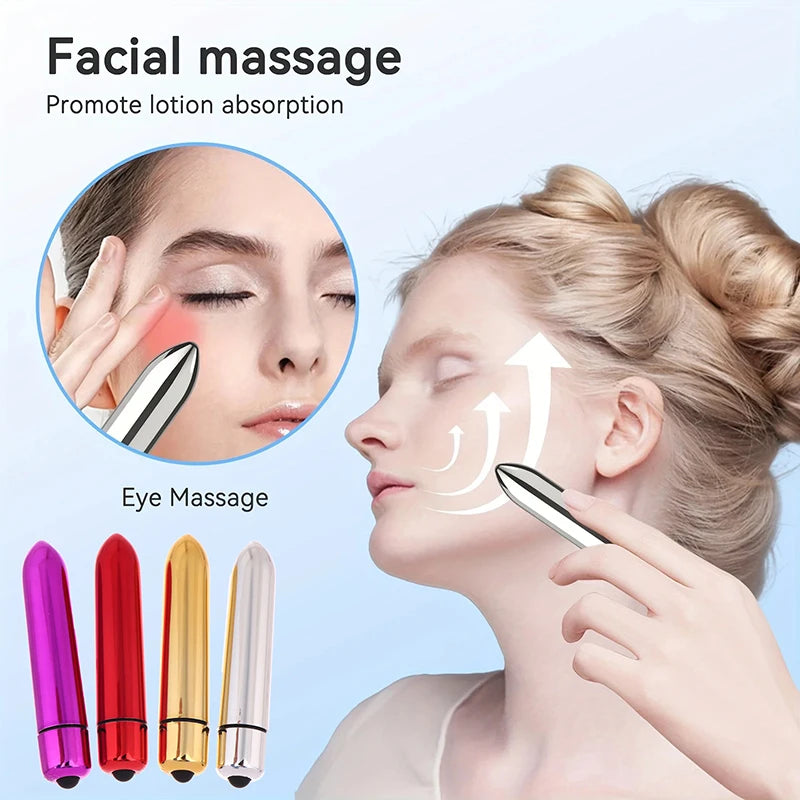 Mini Vibrating Facial & Eye Massager – Portable Beauty Tool