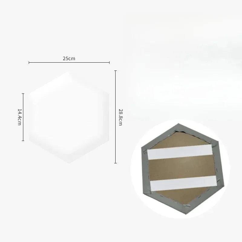 Hexagonal 3D Self-Adhesive Leather Wall Panel – Soft Upholstered Headboard Sticker