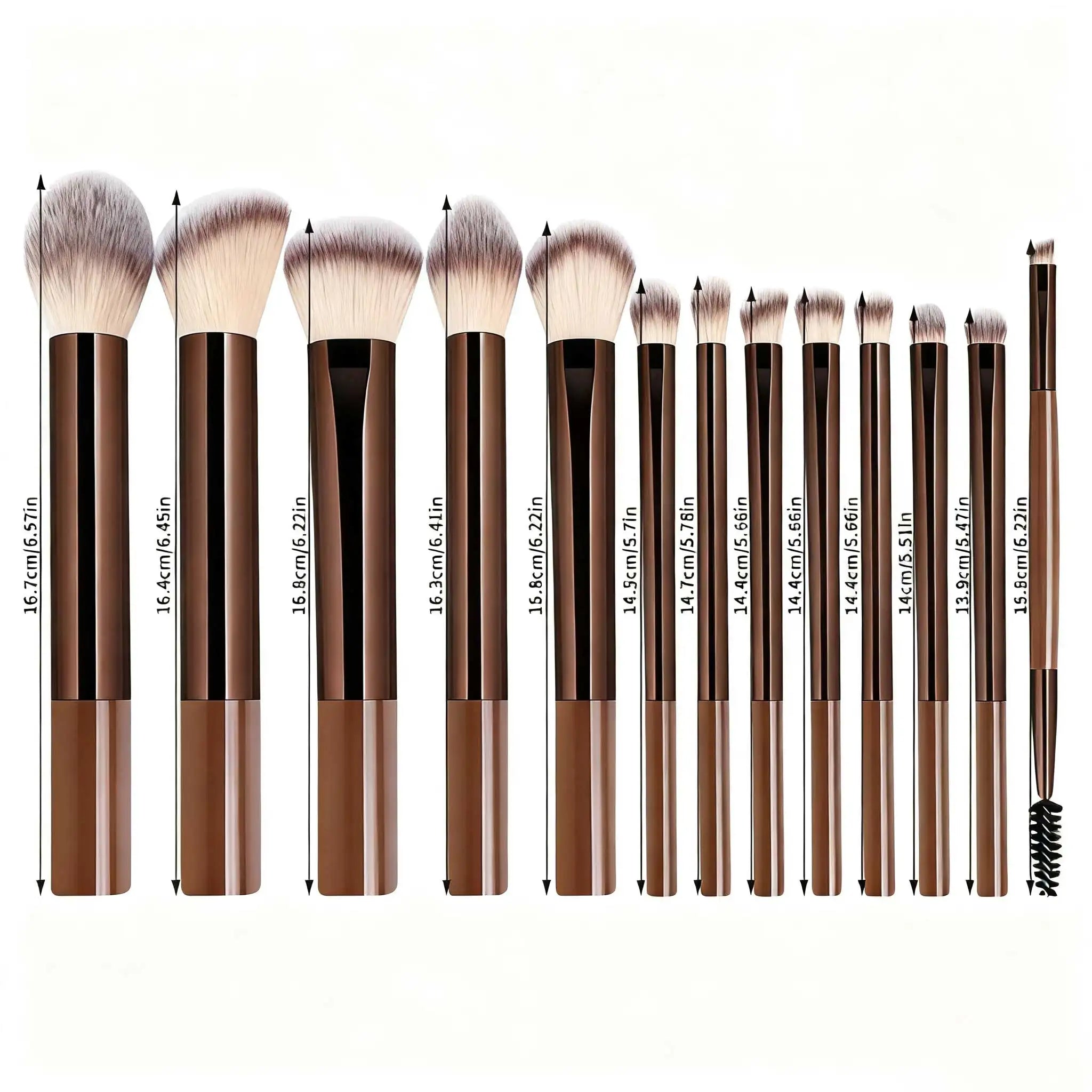 13pc Makeup Brush Set – Foundation, Eyeshadow, Blush & More