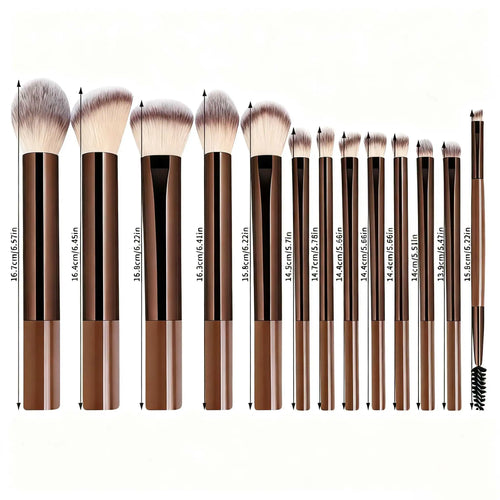 13pc Makeup Brush Set – Foundation, Eyeshadow, Blush & More