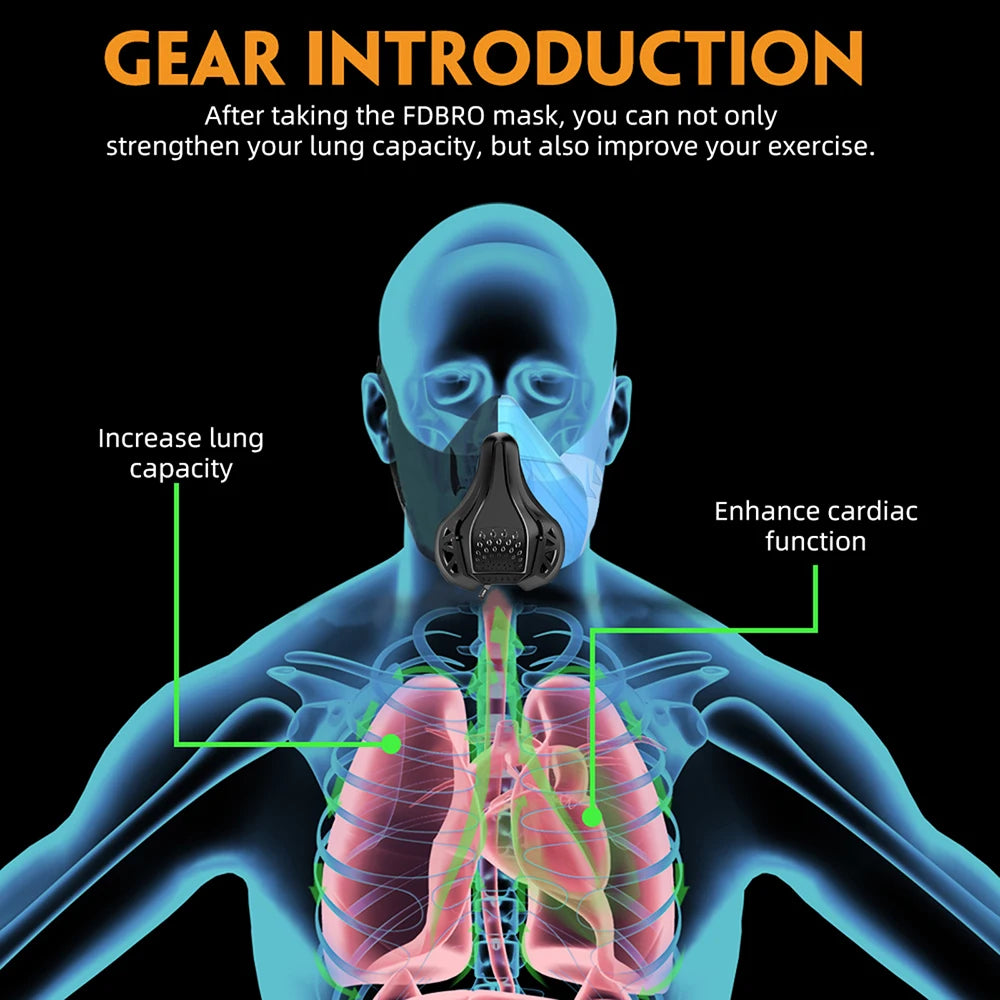 High Altitude Training Mask - 48 Breathing Levels for Gym & Cardio