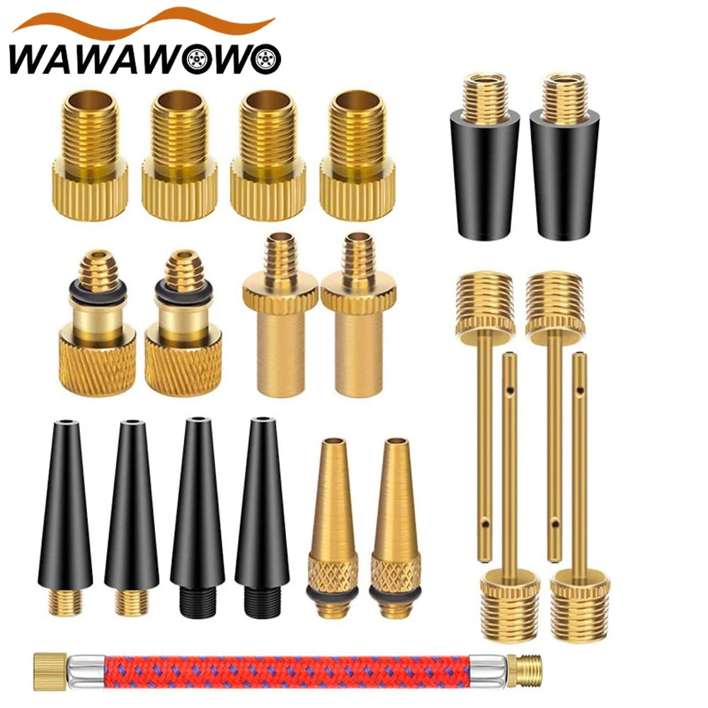 Presta & Schrader Valve Adapter Set (21 Pcs)