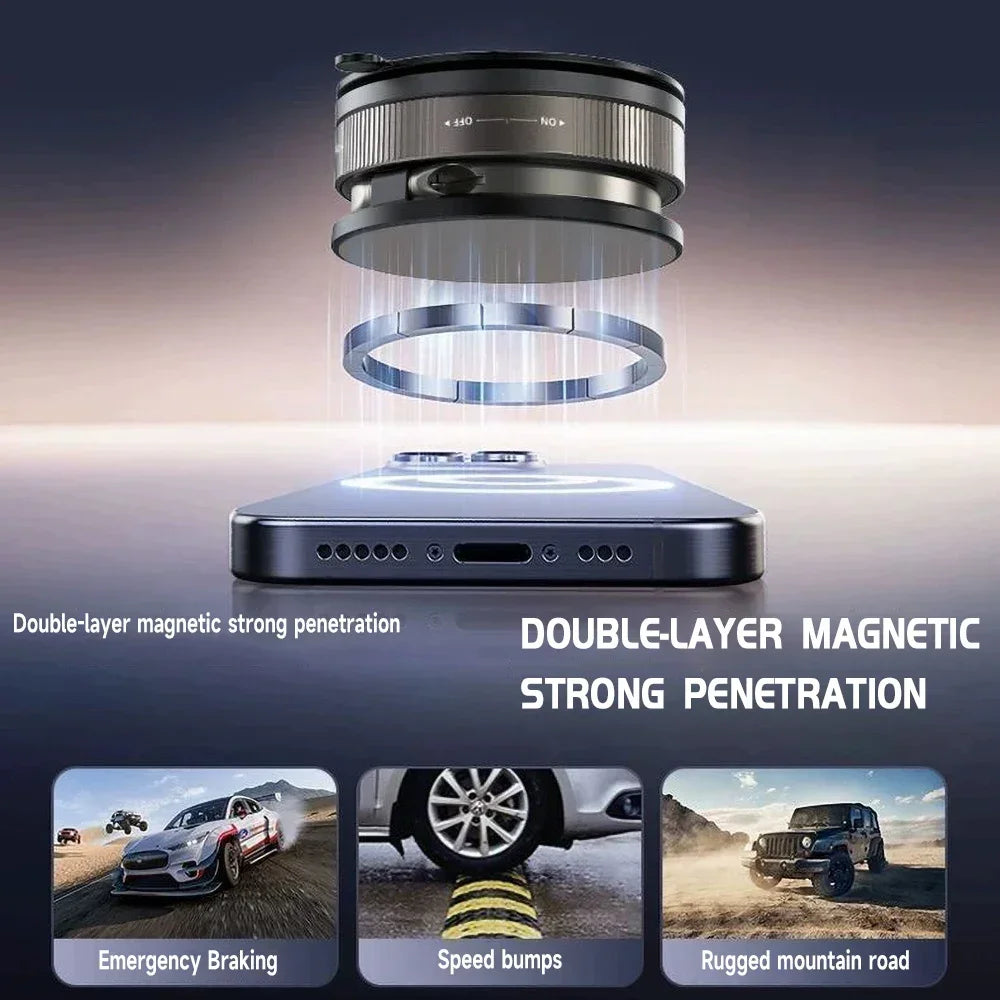 360° Magnetic Car Phone Holder - Suction Cup Mount