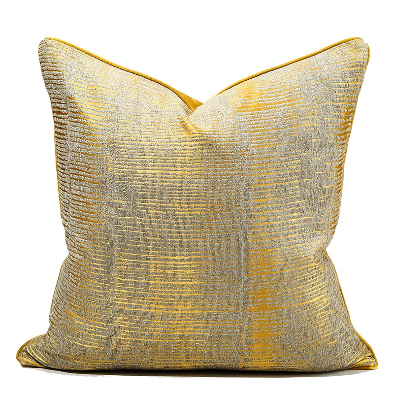 Luxury Golden Throw Cushion Cover
