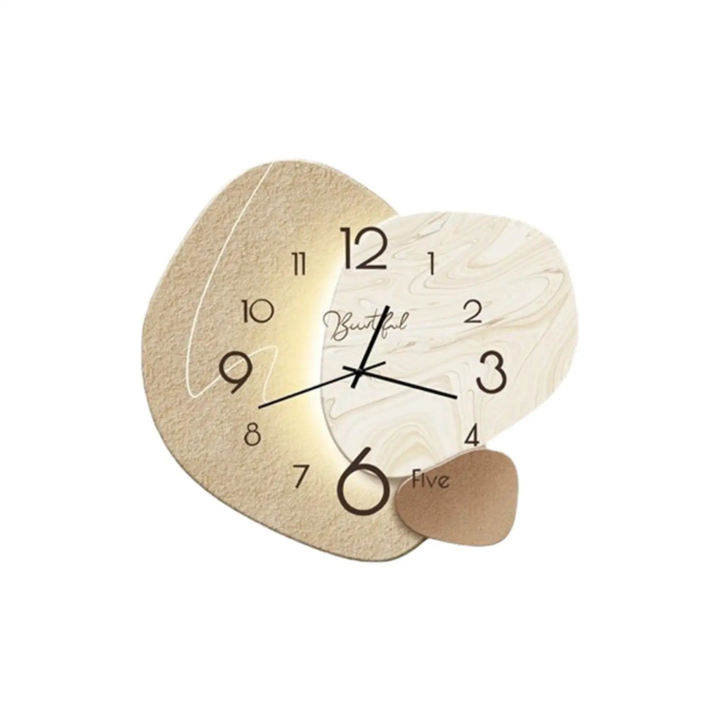 Nordic Silent Wall Clock – Decorative Mute Hanging Clock for Living Room