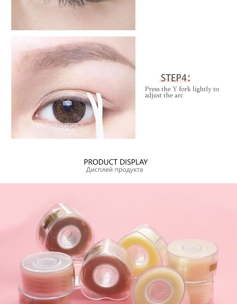 600pc Double Fold Eyelid Tape – Invisible Self-Adhesive Eye Lash Shadow Patch