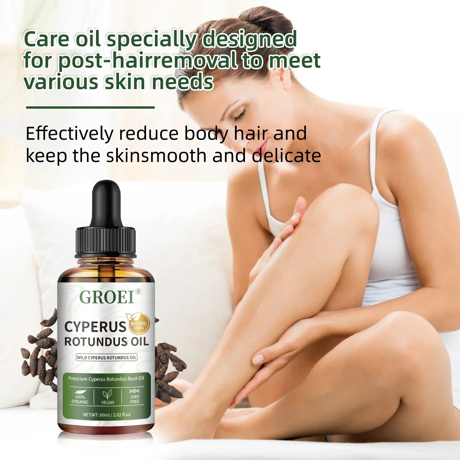 Painless Hair Removal Inhibitor Oil – Body & Skin Care