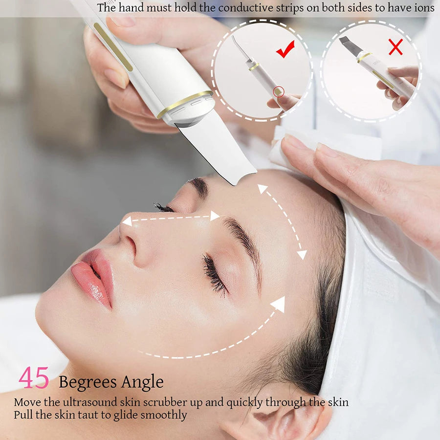 Ultrasonic Skin Scrubber – Deep Pore & Blackhead Cleansing Device