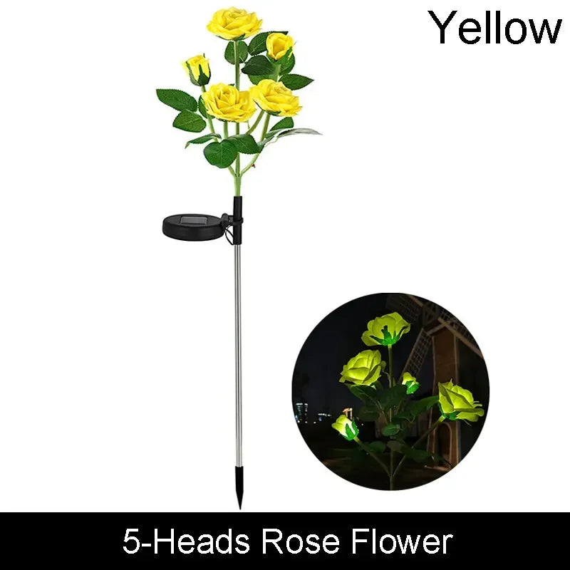 Solar Butterfly & Sunflower LED Garden Lawn Lamp – Colourful Landscape Light