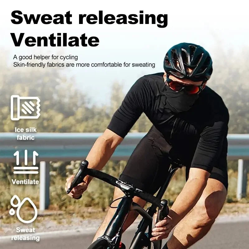 Ice Silk UV Face Scarf & Neck Gaiter – Summer Sports Mask