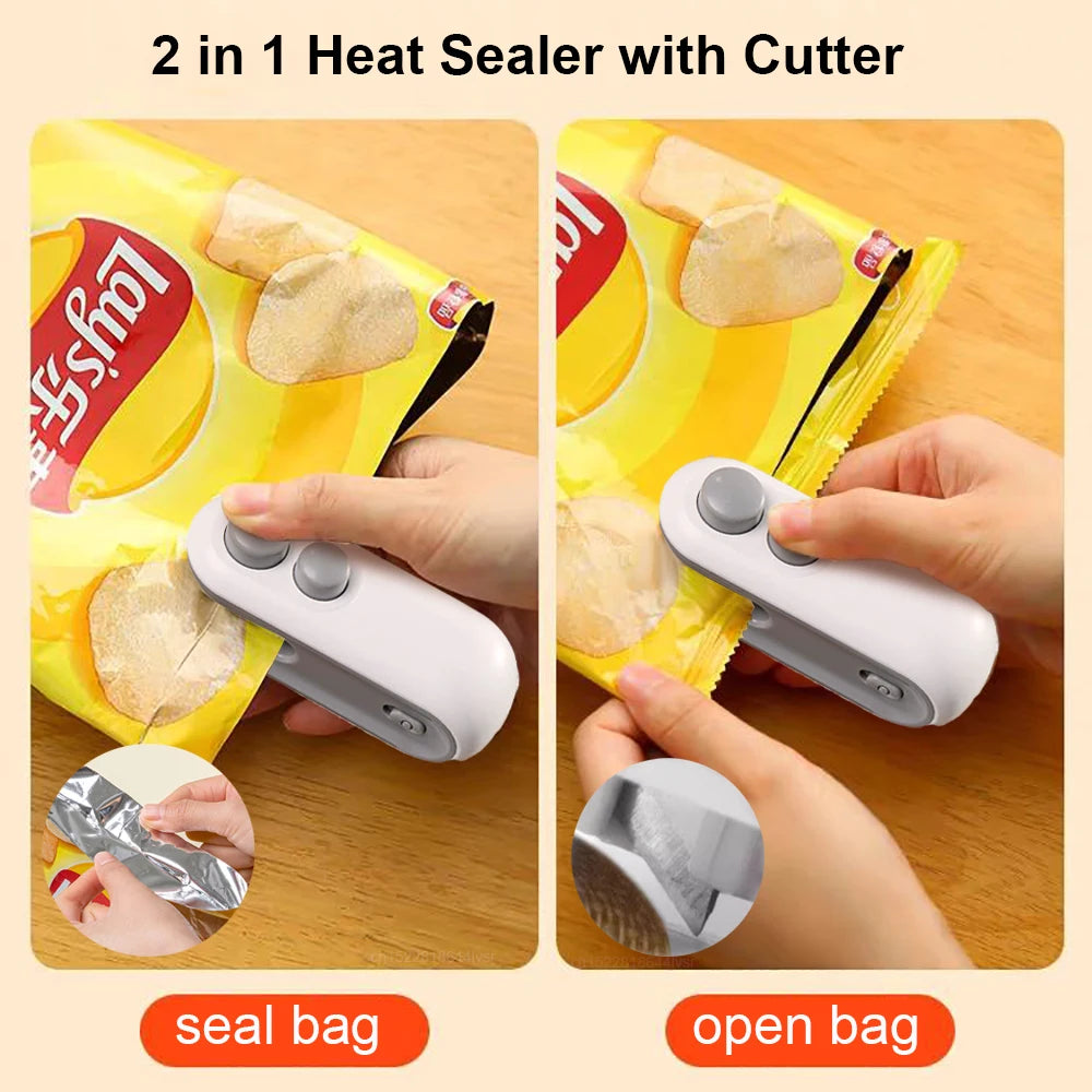 Mini Handheld Heat Bag Sealer – Portable Plastic Bag Sealing Machine