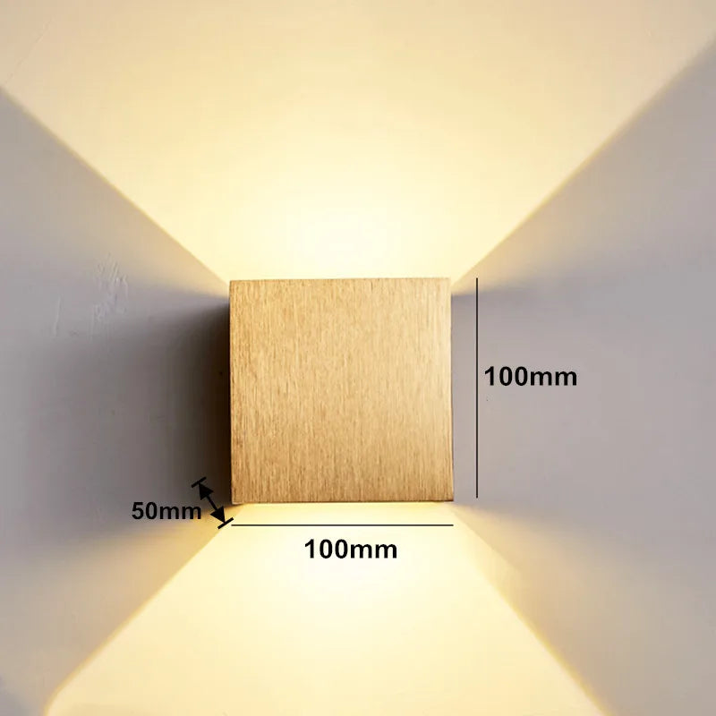 LED Outdoor Wall Light IP65 Waterproof – Porch, Garden & Indoor Bedroom Lamp