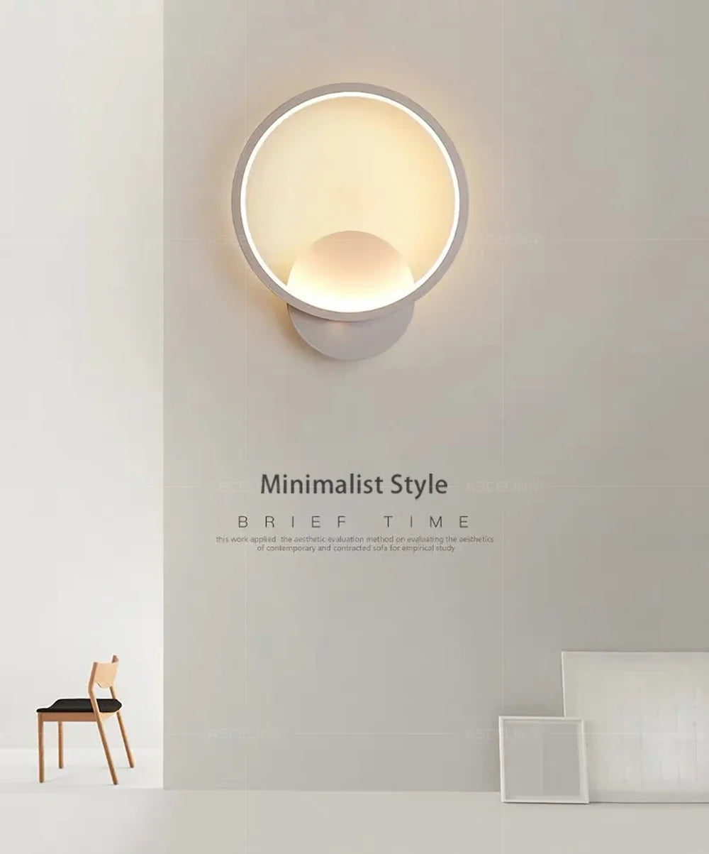 Modern Minimalist LED Wall Sconce – Indoor Living Room, Bedroom & Corridor Light