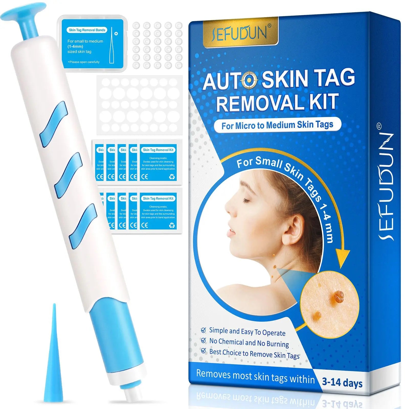 Painless Wart & Skin Tag Remover Pen Kit – Dual Head