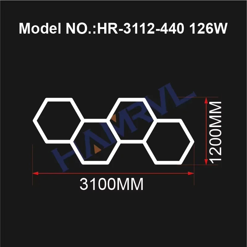 Hexagon LED Ceiling Light