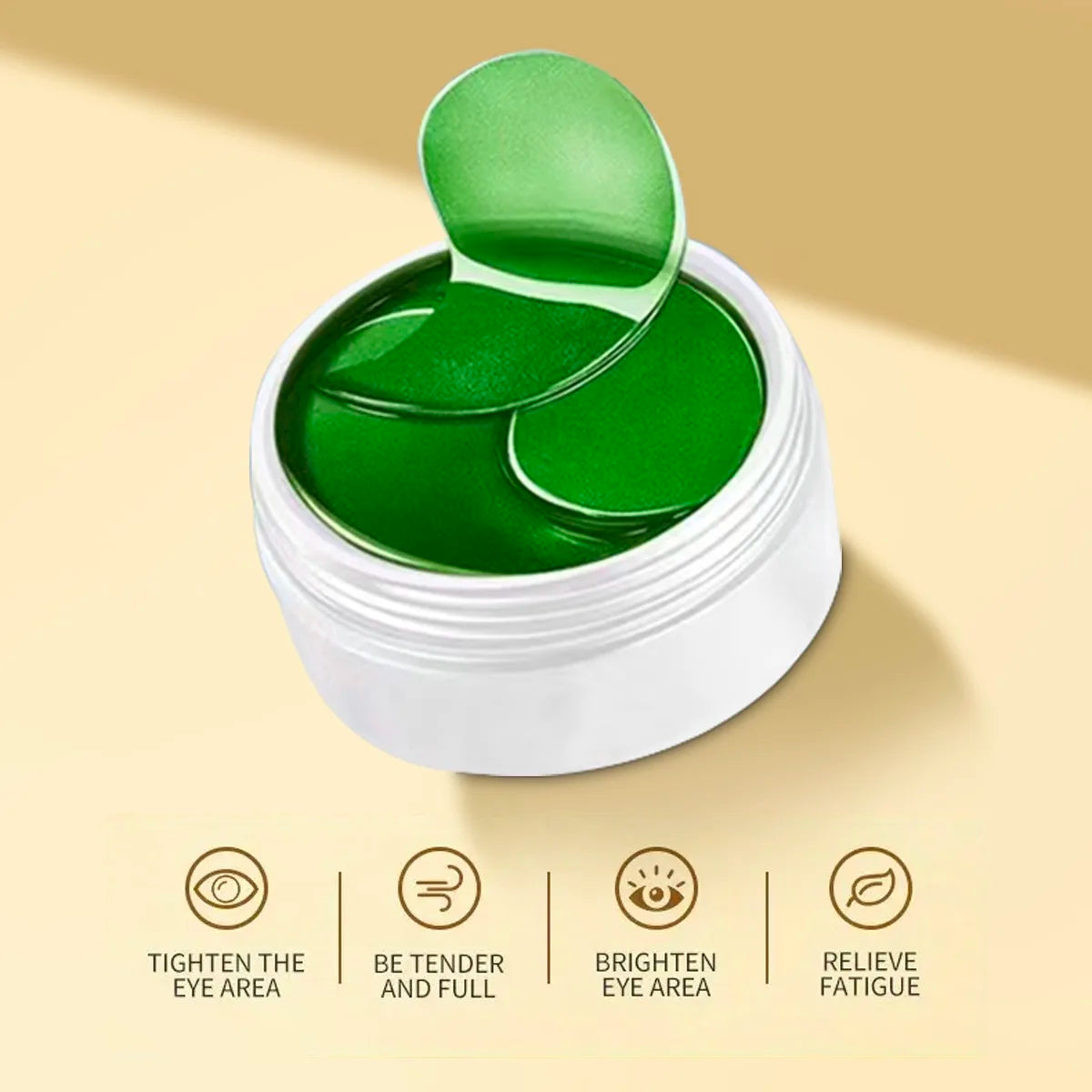Seaweed Eye Mask 60PCS – Hyaluronic Acid & Collagen Patches