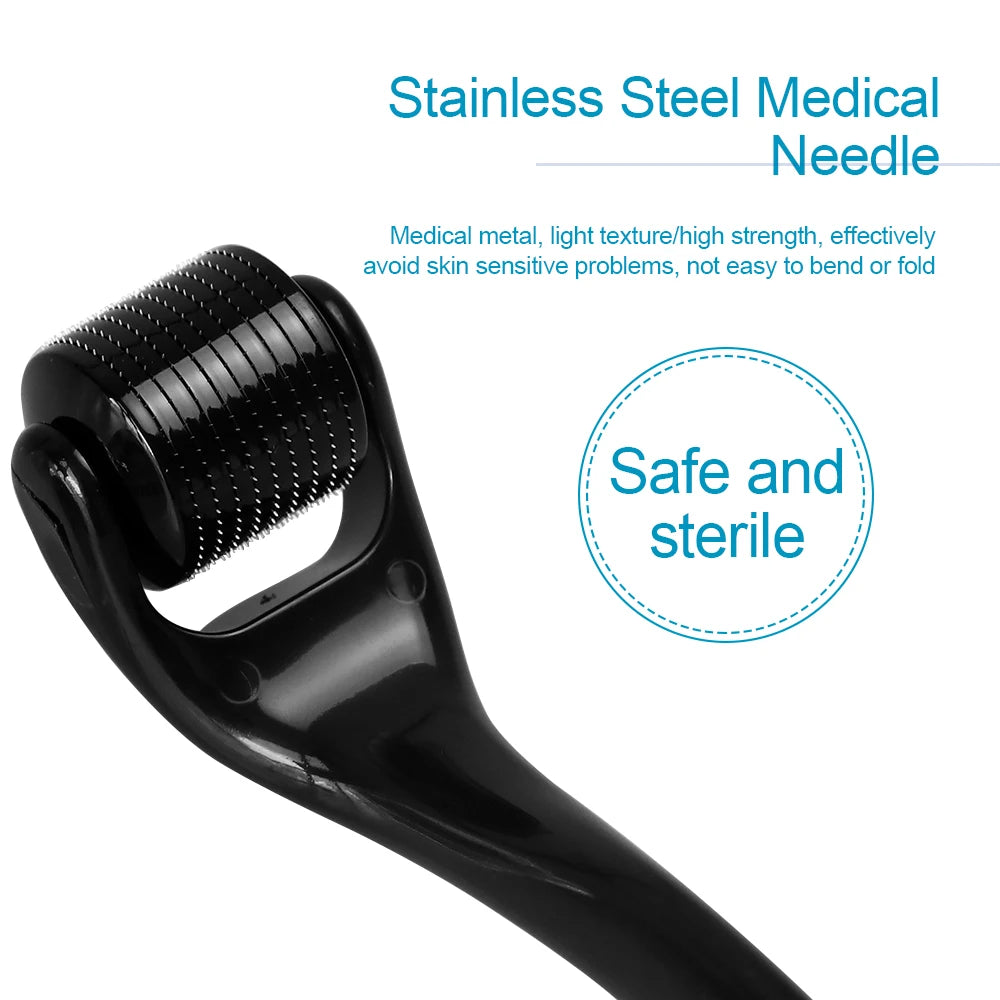 540-Needle Derma Roller – Face, Body, Hair & Beard Growth (0.2–0.3mm)