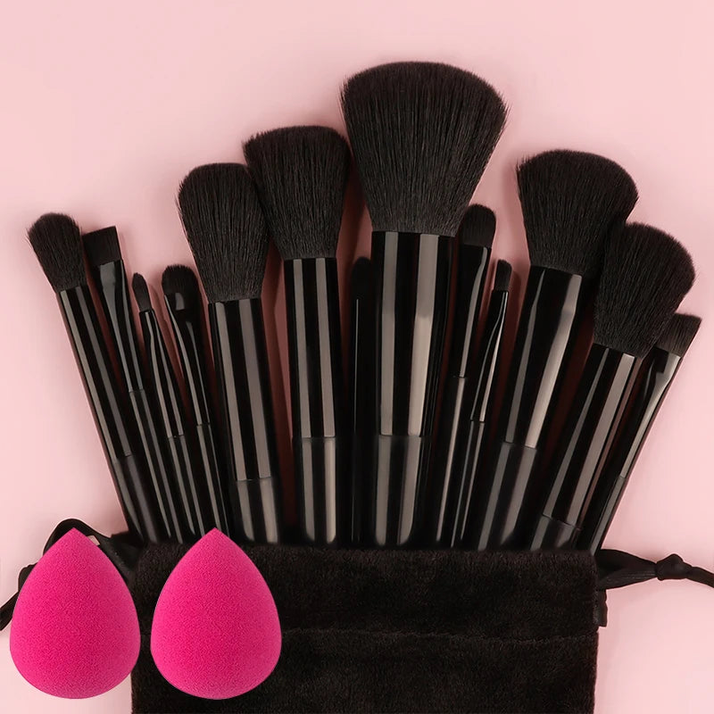 10/14pc Makeup Brush Set – Super Soft Eyeshadow & Foundation Brushes