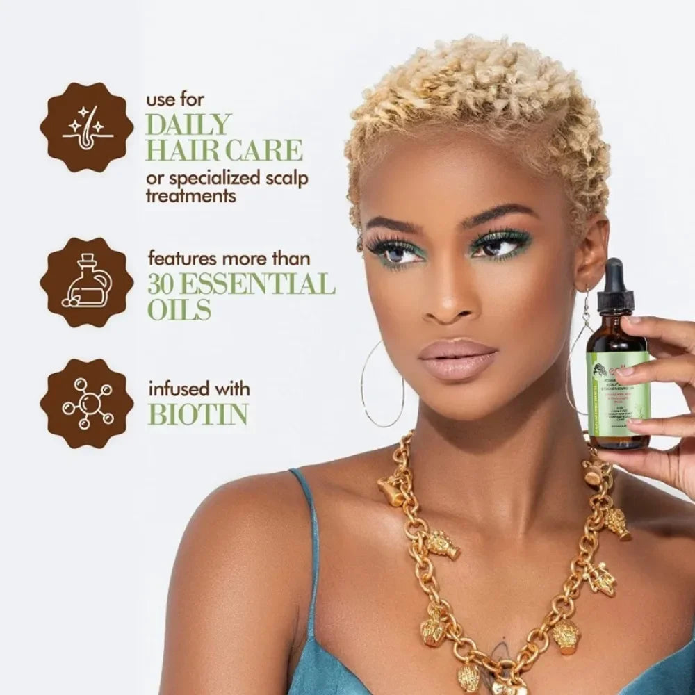 Rosemary & Mint Hair Growth Essential Oil – Nourishing Strengthening Treatment