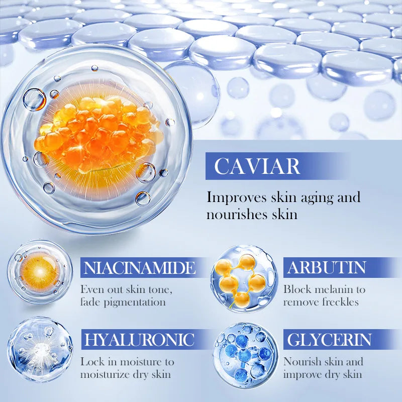 Caviar Hyaluronic Acid Face Masks – Firming & Hydrating (5 Pack)