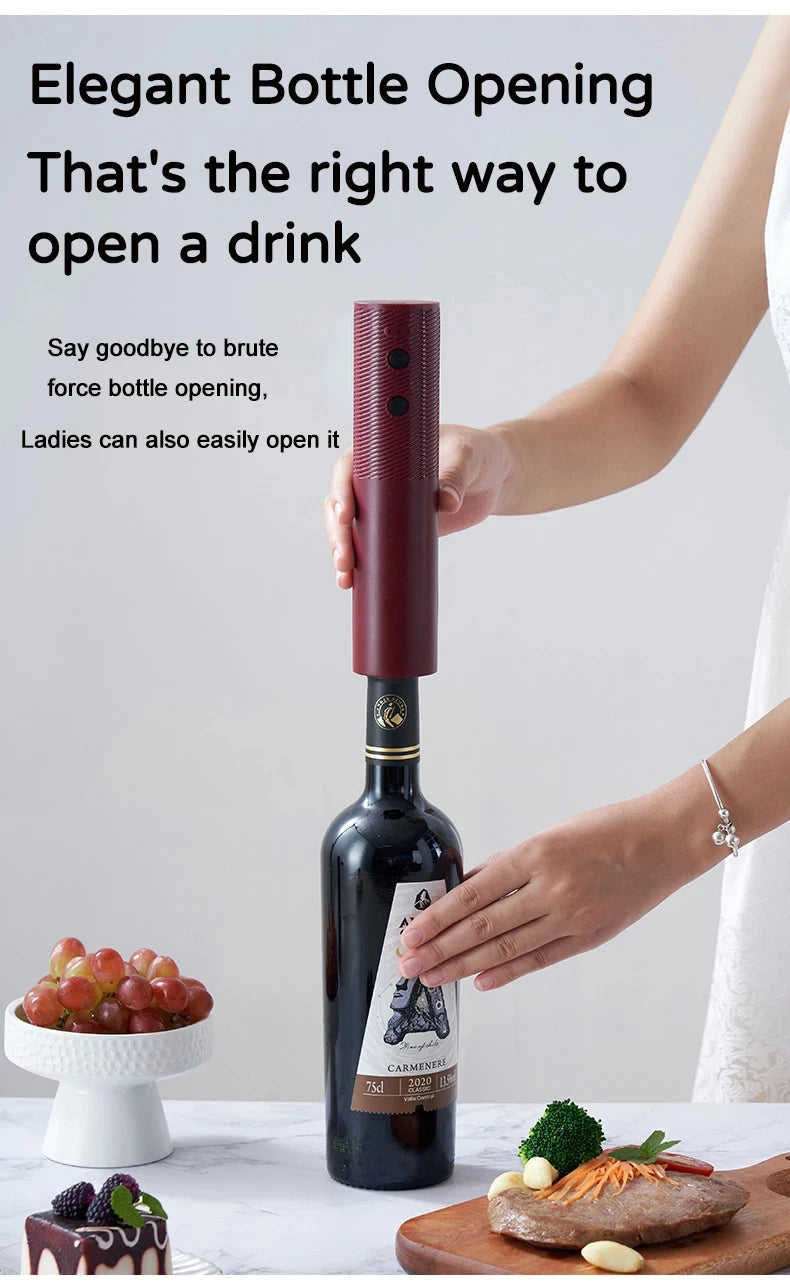 Electric Wine Bottle Opener & Corkscrew
