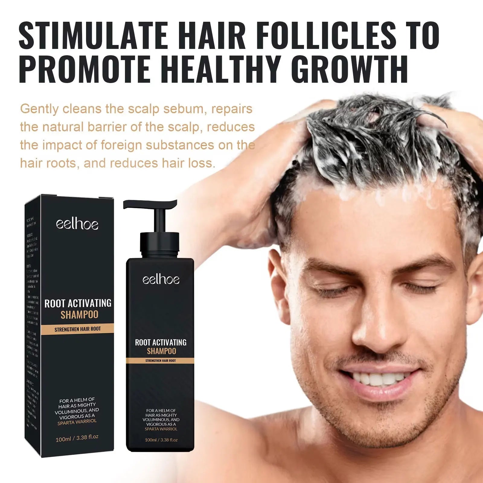 EELHOE Hair Growth Shampoo – Anti-Frizz Scalp Care for Hair Loss