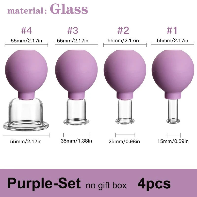 Rubber Vacuum Cupping Face Massager – Anti-Wrinkle & Lifting