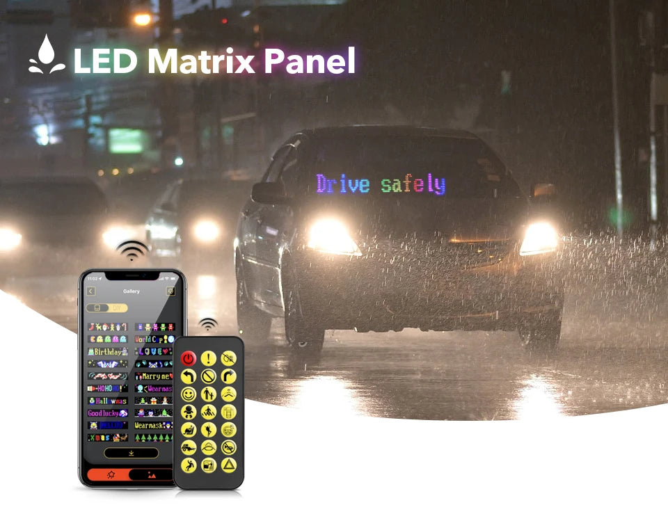 Smart Pixel LED Display Panel – Programmable Advertising Sign with APP Control