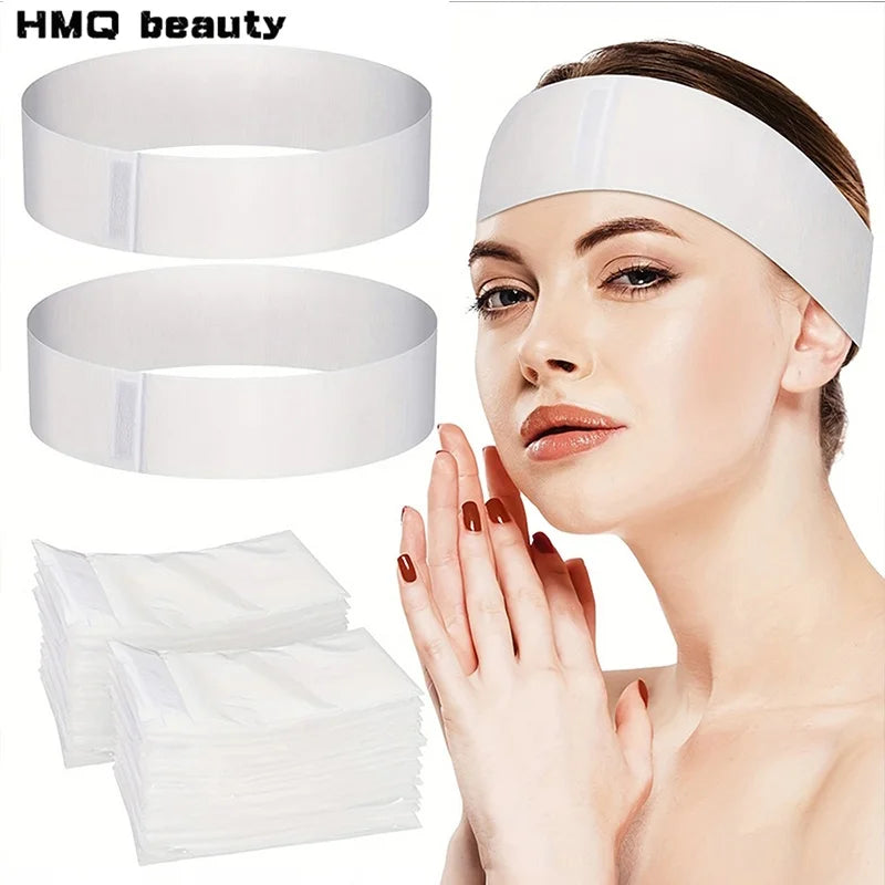 Disposable Facial Headbands – Soft Non-Woven SPA & Salon
