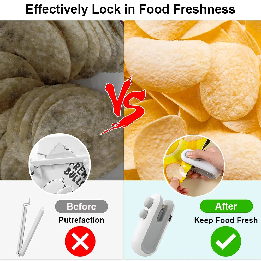 Mini Handheld Heat Bag Sealer – Portable Plastic Bag Sealing Machine
