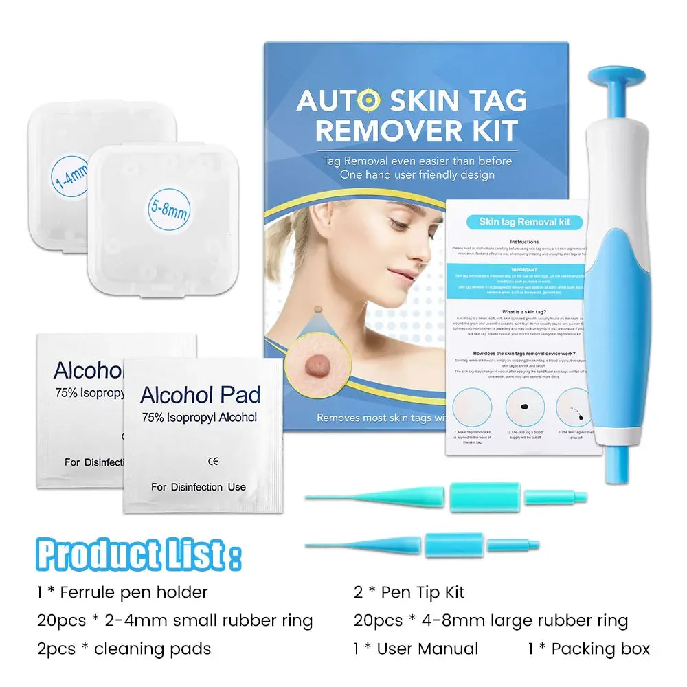 Skin Tag & Wart Remover Device Kit – 2-in-1 Auto Micro