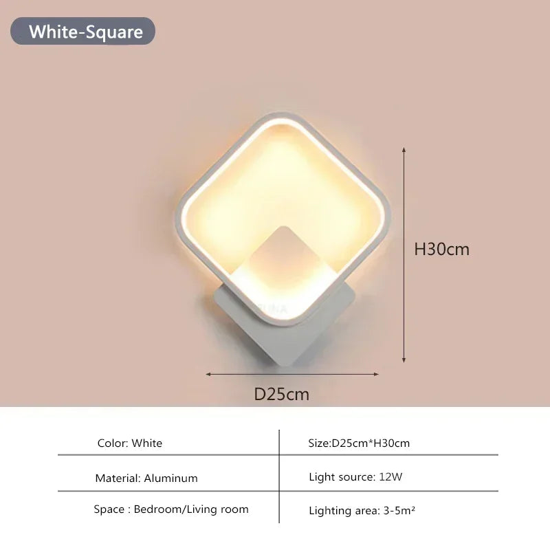 Modern Minimalist LED Wall Sconce – Indoor Living Room, Bedroom & Corridor Light