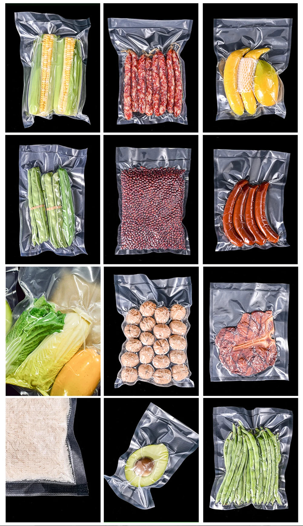 Vacuum Packaging Bags Roll – Food Vacuum Sealer Bags (500cm)