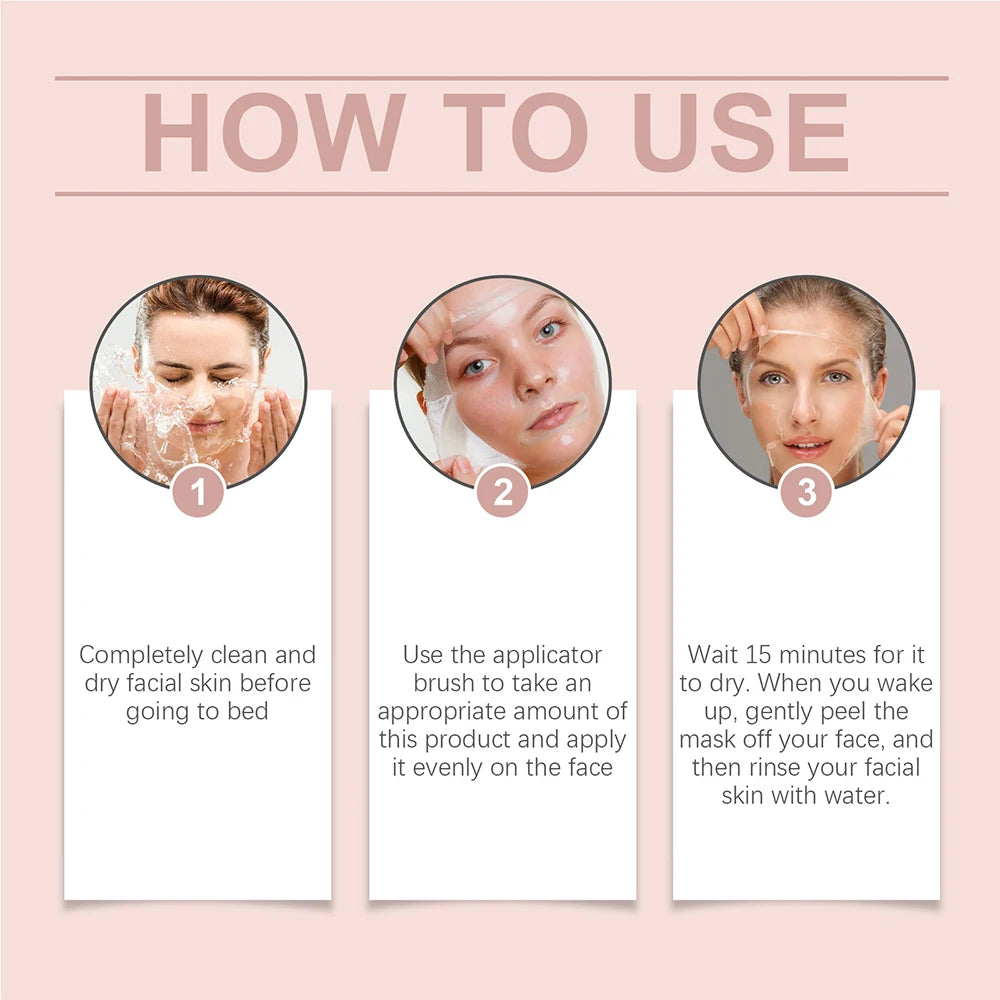 Collagen Peel-Off Face Mask + Kojic Acid & Turmeric Overnight Wrapping Mask