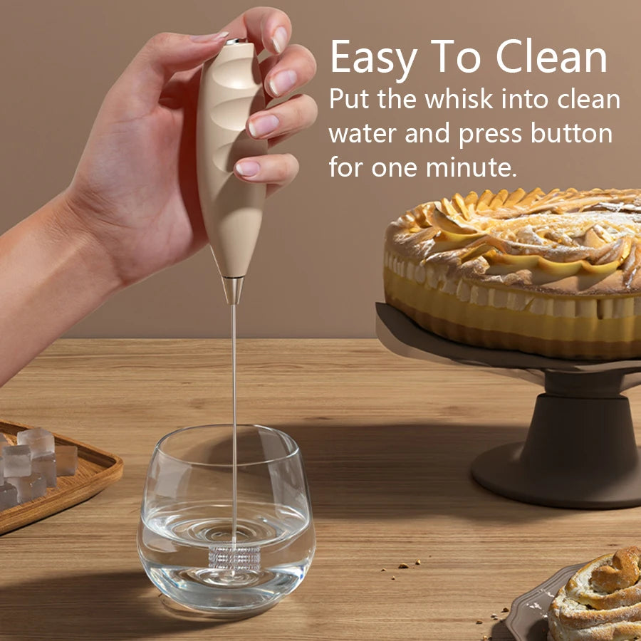 Handheld Milk Frother – Mini Foam Maker for Coffee & Lattes
