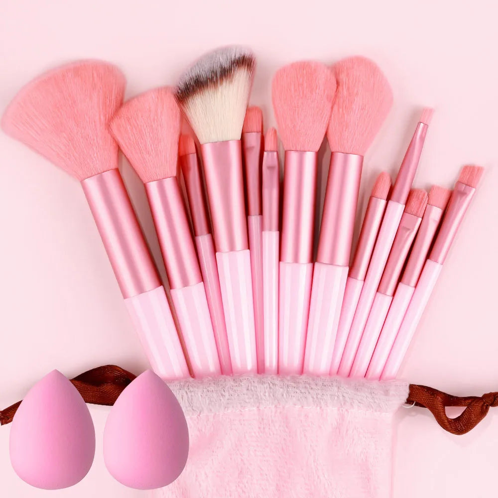 10/14pc Makeup Brush Set – Super Soft Eyeshadow & Foundation Brushes